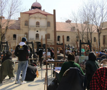 ۱۲۰ اثر نقاشی از سردر عمارت قزاقخانه در جشنواره  ژُکال